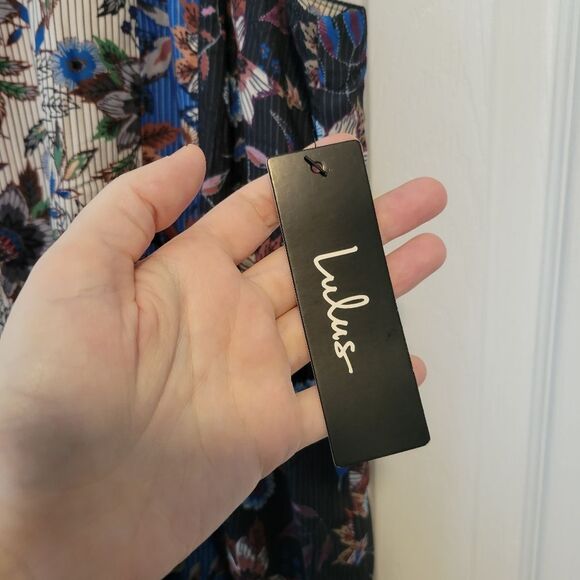 Lulu's Lullaby Multi Print Midi Dress Size Small NWT - Picture 10 of 13